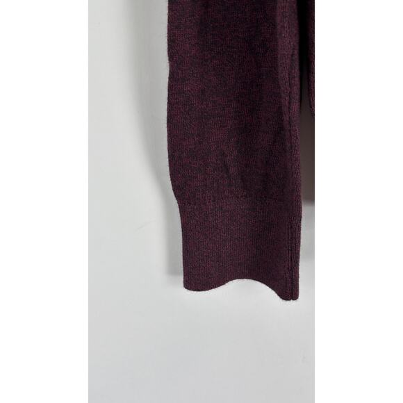 Banana Republic Mens Quarter Zip Luxe Sweater Pullover Size Large Purple New - Picture 2 of 7